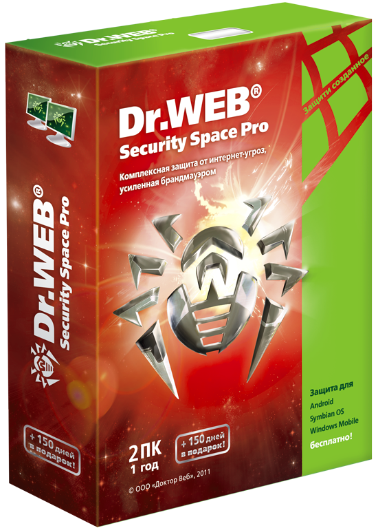 Dr.Web Security Space, КЗ, на12 мес.,3 лиц