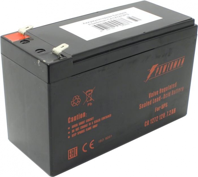 Аккумулятор Powerman Battery for UPS 12V/7,2AH
