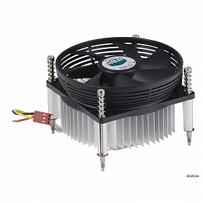 Вентилятор CPU Fan DP6-9GDSB-PL-GP для LGA1155/1156, TDP 75 Вт, 4 пин, PWM, вентилятор 95х95х30 мм, 800-2600 об/мин, алюминевый, подшипник скольжения