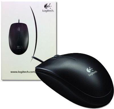 Мышь Logitech B100 Optical Mouse, USB, 800dpi, Black, [910-003357]