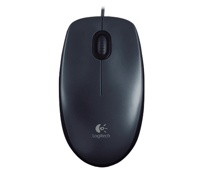 Logitech Mouse M100, Grey Dark, USB, 800dpi, [910-001604]