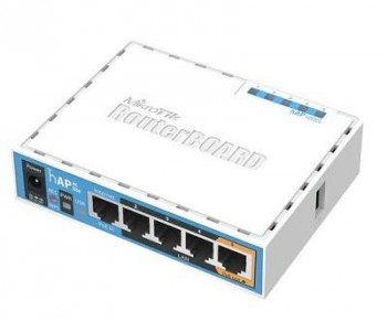 Маршрутизатор MikroTik <RB952Ui-5ac2nD> RouterBOARD hAP ac lite (4UTP 100Mbps, 1WAN, 802.11a/b/g/n/ac, 1xUSB, 1.5dBi)